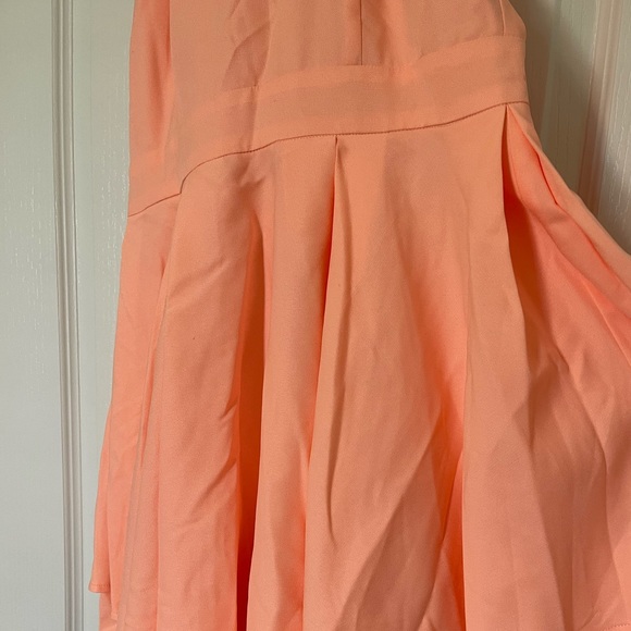 Neon Peach Backless Dress - Picture 8 of 9